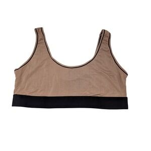 Negative Underwear Whipped Bra‎ Top Buff Black Size 4 Micro Modal Discontinued
